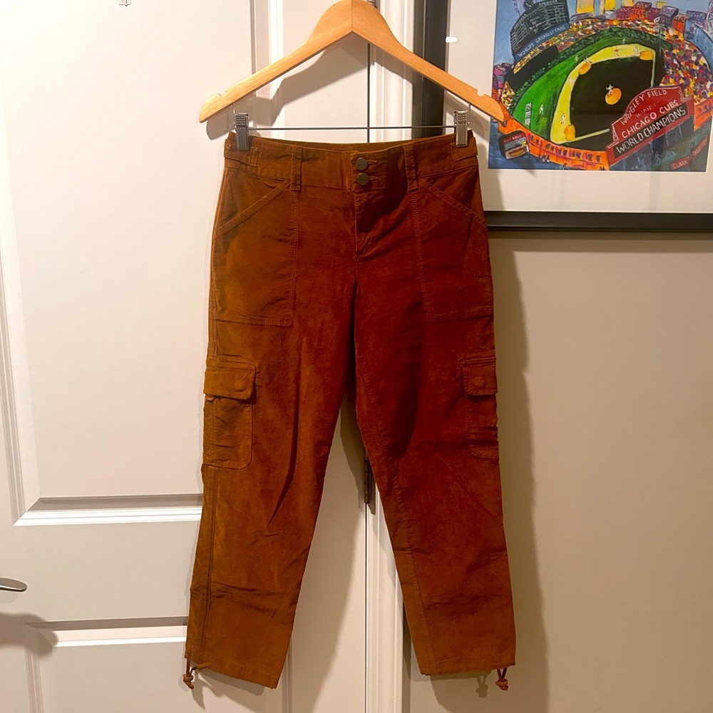 ✨Anthropologie (NWOT) Sanctuary Corduroy Cargo, Pants in Honey Size 26✨